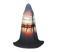 LPLSNWS Seaside Lighthouse Graphic S Teen Cosplay Robe - Perfect for Halloween, stage plays and everyday cosplay wear
