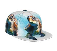 LPLSNWS The Turtles are Swimming Patterned Baseball Cap | Unisex Fun Hat, Create a Vibrant Everyday Fashion Look Black