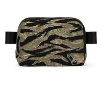 LPLSNWS Tiger Stripe Camo Waist Bag, Polyester, Zipper Closure, Adjustable Strap up to 110 cm, 19 x 5.5 x 13 cm, Hand Wash Only