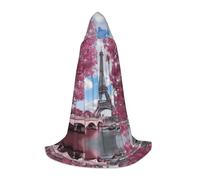 LPLSNWS Vintage Style Eiffel Tower Paris Graphic S Teen Cosplay Robe - Perfect for Halloween, stage plays and everyday cosplay wear