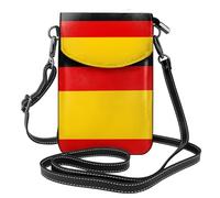 LPLSNWS Women's Small Crossbody Cell Phone Bag, Leather Flap Bag German flag Printed