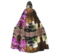 LPLSNWS Zen Stone Printed Adult Hooded Cape, Unisex, Ideal for Conventions, Parties, and Cosplay Costumes