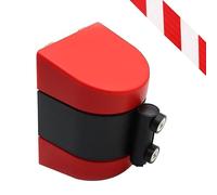 LpmengsGB Line Divider, Queue Retractable Belt Barrier Magnetic Attraction Wall Mount Queue Belt Barrier, With Mounting Accessories(5M/16.4FT)