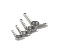 LPMPCZKZGF 1~5 M4 M5 M6 M8 M10 M12 M14 M16 304 A2 stainless steel butterfly nut wing special-shaped hand-tightening claw Bolts and Nuts(B-type,M12-1pcs)