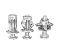 LPMPCZKZGF 4/60PCS Expansion Plugs Petal Rivet Jack Nuts Screw Anchors Lock Bolt Board Wall Fastener Handware Fixing Screw Plate Clamp Lock Bolts and Nuts(M6x25mm,40PCS)