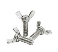 LPMPCZKZGF 5pcs/lot Butterfly Wing Bolts M3 M4 M5 M6 M8 M10 M12 Hand Tighting Wing Head Thumb Screws 304 Stainless Steel DIN316 L: 6-100mm Bolts and Nuts(8mm x5pcs,M3)