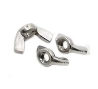 LPMPCZKZGF M3 M4 M5 M6 M8 M10 M12 304 stainless steel hand-tightened nut butterfly spindle wing Bolts and Nuts(M10 2pcs)