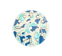 LPMPCZKZGF Watch Accessories Camouflage Dial 29mm Is Suitable For Assembling NH35, NH36, And Other Automatic Movements, Green Luminous dial