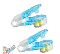 LPMXYW 2 PCS Portable Pill Taker Portable Pill Taker Remover Pill Dispenser Storage Box Pill Puncher with Container Easy to Take Pill Out from Package Tablet Assistance Tool for The Elderly