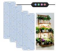 LPMZMBL 40W Ultra-Thin Panel Full Spectrum Grow Lights, 768 LEDs Growing Light for Indoor Plants with Daisy Chain Function, Grow Lights for Seed Starting with 4/8/12/16/20H Auto On/Off Timer (4pcs)