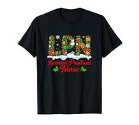 LPN Licensed Practical Nurse Christmas Job Team Colorful T-Shirt