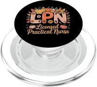 LPN Licensed Practical Nurse Fall Pumpkin Spice Design PopSockets PopGrip for MagSafe