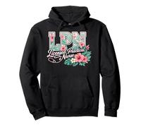LPN Tropical Flowers Licensed Practical Nurse Aloha Summer Pullover Hoodie