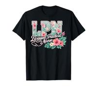 LPN Tropical Flowers Licensed Practical Nurse Aloha Summer T-Shirt
