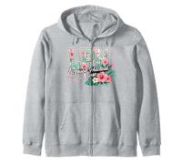 LPN Tropical Flowers Licensed Practical Nurse Aloha Summer Zip Hoodie