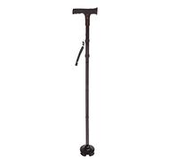 LPNCBUDC Crutch Folding Aluminum Alarm with LED Light Walking Stick Four Angle Climbing Stick crutch-11.19