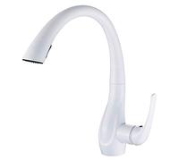 LPNCBUDC Sprayer Kitchen Tap, Waterfall Basin Sink Mixer Pull Down With Pull Out Spray Faucet, 360°Swivel Kitchen Faucet Sprayer Hot And Cold Water Spout, Single Handle Leadless Brass Faucet,C