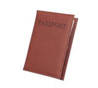 LPNGTNG 1pc PU Leather Possport Cover Case for World Travel Passport Protector Organizer Universal Passport Holder Bag Case Sleeve(Brown)