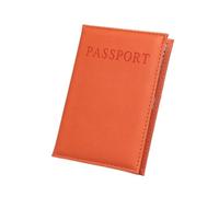 LPNGTNG 1pc PU Leather Possport Cover Case for World Travel Passport Protector Organizer Universal Passport Holder Bag Case Sleeve(Orange)