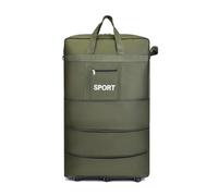 LPNGTNG Airline Checked Bag Oxford Large Capacity Travel Universal Wheel Foldable Luggage Moving Storage Bag Rolling Packing Cubes(Green 110X48X28)
