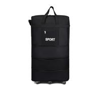 LPNGTNG Airline Checked Bag Oxford Large Capacity Travel Universal Wheel Foldable Luggage Moving Storage Bag Rolling Packing Cubes(Black 110X48X28)