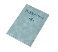LPNGTNG Airplane Passport Cover Case for Women Men Travel Passport Case Cute Passport Wallet Purse Girl Passport Holder(SkyBlue)