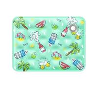 LPNGTNG Cats Dogs Pet Cooling Mat For Summer Breathable Comfortable Ice Silk Pet Ice Pad Water Washed Portable Dog House For Sofa Floor(Summer Carnival,40X50CM for 4-10KG)