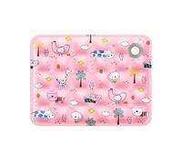 LPNGTNG Cats Dogs Pet Cooling Mat For Summer Breathable Comfortable Ice Silk Pet Ice Pad Water Washed Portable Dog House For Sofa Floor(Cute Pet Paradise,40X50CM for 4-10KG)