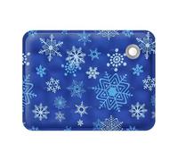 LPNGTNG Cats Dogs Pet Cooling Mat For Summer Breathable Comfortable Ice Silk Pet Ice Pad Water Washed Portable Dog House For Sofa Floor(Deep Blue Snowflake,40X50CM for 4-10KG)