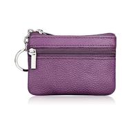 LPNGTNG Fashion Leather Women Wallet Clutch One/Two Zip Female Short Small Coin Purse Design Soft Mini Card Cash Holder(1 Zip-Purple)