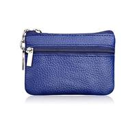 LPNGTNG Fashion Leather Women Wallet Clutch One/Two Zip Female Short Small Coin Purse Design Soft Mini Card Cash Holder(1 Zip-Blue)