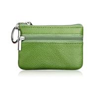 LPNGTNG Fashion Leather Women Wallet Clutch One/Two Zip Female Short Small Coin Purse Design Soft Mini Card Cash Holder(1 Zip-Green)