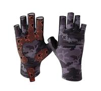 LPNGTNG Half Finger Fishing Gloves Anti-sting Workout Gloves Wear-resistant Anti-cutting Breathable Non-slip Outdoor Fishing Accessories(Black S)