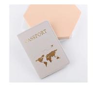 LPNGTNG Passport Cover Hot Stamping Simple Plane Women Men Travel Wedding Passport Covers Holder Fashion Wedding Gift(Light Grey-C)