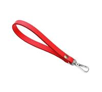 LPNGTNG Soft PU Leather Mobile Phone Strap Portable Simple Solid Color PU Leather Phone Wrist Strap Mobile Phone Accessories(Red)