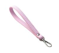 LPNGTNG Soft PU Leather Mobile Phone Strap Portable Simple Solid Color PU Leather Phone Wrist Strap Mobile Phone Accessories(Pink)