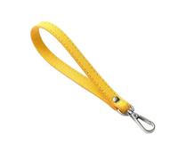 LPNGTNG Soft PU Leather Mobile Phone Strap Portable Simple Solid Color PU Leather Phone Wrist Strap Mobile Phone Accessories(Yellow)