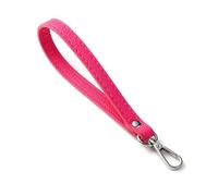 LPNGTNG Soft PU Leather Mobile Phone Strap Portable Simple Solid Color PU Leather Phone Wrist Strap Mobile Phone Accessories(Rose Red)