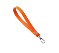 LPNGTNG Soft PU Leather Mobile Phone Strap Portable Simple Solid Color PU Leather Phone Wrist Strap Mobile Phone Accessories(Orange)