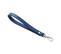 LPNGTNG Soft PU Leather Mobile Phone Strap Portable Simple Solid Color PU Leather Phone Wrist Strap Mobile Phone Accessories(Blue)