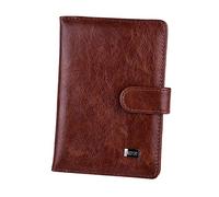 LPNGTNG Travel Passport Holder Cover Leather Wallet Women Men Passports for Document Pouch Cards Case(Brown)