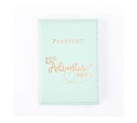 LPNGTNG Women Men Letter Lover Passport Cover Men Women Travel Passport Case Leather Cute Passport Wallet Purse Girl Card Holder(Blue)