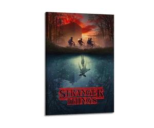 LPOHJD Stranger Things (2) Printing Wall Art Posters Canvas Posters Artwork Gifts Room AestheticsFrame-style 08x12inch(20x30cm)