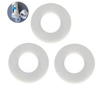 Lpolkvemelh 3 Pack Round Silicon Toilet Cistern Seal Washers, Compatible with Geberit, Siamp, Ideal Standard, 6.5cm OD, 6.5cm ID, 2mm Thick