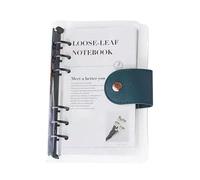 Lpoppcx A6 Planner Folder - Transparent Notebook for Travelers with 6 Rings, Office Supplies for Birthday, Study, Fitness, Holiday, Tasks, Party, Home, Health Planning