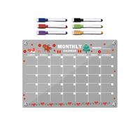 Lpoppcx Acrylic Magnetic Board,Writable with 6 Marker Pens - Acrylic Magnetic Dry Erase Board,for Students Teachers Kids Teens Classroom Kitchen Dorm Apartment