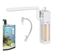 Lpoppcx Aquarium Filter - Quiet Compact Adjustable Filter System, Submersible Filter Pump for Aquarium Care Clarity Turtles Betta Saltwater Ponds Fountains Gardens