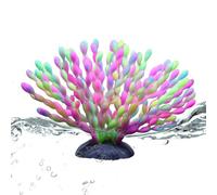 Lpoppcx Coral Decoration for Tank - Silicone Gradient Color Realistic - Artificial Coral Aquarium Statue,for Pond Bedroom Study Room Library Restaurant Apartment Urban Dwellers