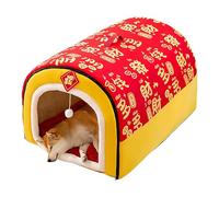 Lpoppcx Dog House Indoor - Soft Warm Nest Tent with Cushion - Dog House Kennel Bed Mat,for Cat Kitten Puppy Bunny Small Animals Play Camping