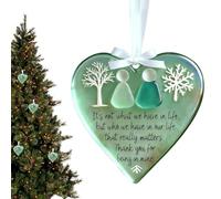 Lpoppcx Friendship Ornaments Christmas | Heart Shaped Decorations,Friend Pendant Sign - for Colleague Women Holiday Bag Car Rearview Mirror Christmas Tree Wall Window Home